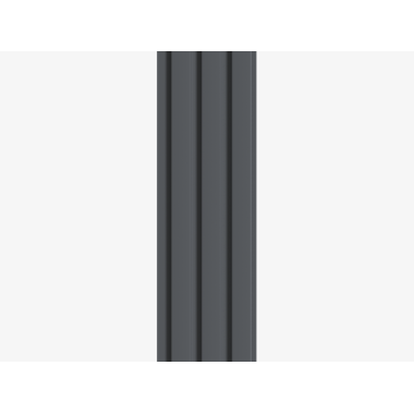 Панель Стеновая Реечная МДФ Stella Beats De Luxe Black Lead 2700x119x16 (4шт.упак.)