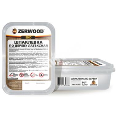 Шпатлевка по дереву ZERWOOD белая 0,3кг 