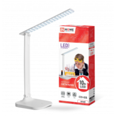 Светильник настольный ССО 02Б 10Вт Белый сенсор 3 уровня яркости IN HOME