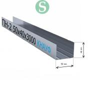 Профиль направляющий KNAUF ПН 50х40х3000 0,6