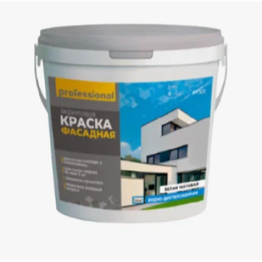 Краска ВД Professional PF301 фасад белая 1,4кг повышенной износостойкости