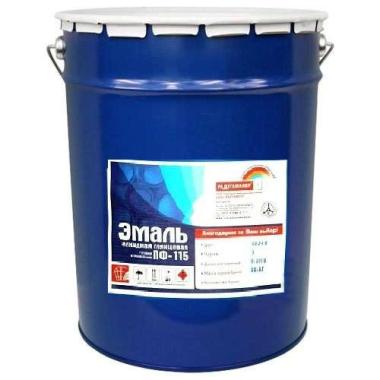 Эмаль ПФ-115 РАДУГА синяя 20кг