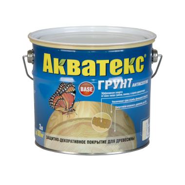 Пропитка по дереву Антисептик АКВАТЕКС Base 2,7л (Рогнеда)