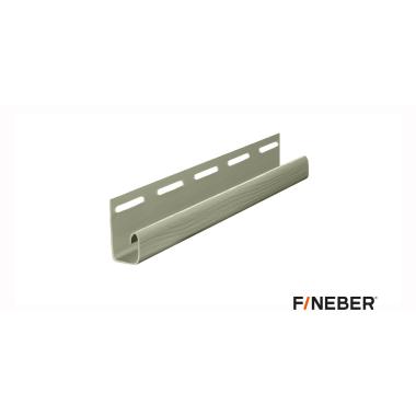 J-профиль к сайдингу FineBer Classic Color, салатовый 3050мм (40шт/уп) ,ПРОДАЖА ПОД ОСТАТОК