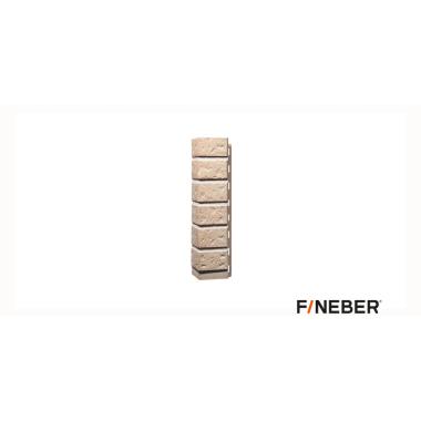 Угол наружный FineBer Кирпич, бежевый 470х115х155 мм (10шт/уп)