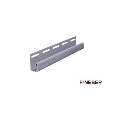 J-профиль к сайдингу FineBer Classic Color, серо-голубой 3,8м Распродажа ,ПРОДАЖА ПОД ОСТАТОК