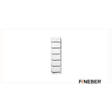 Фасадная панель FineBer Кирпич, мелованный белый1130/470мм 0,45м2 (10шт/уп)