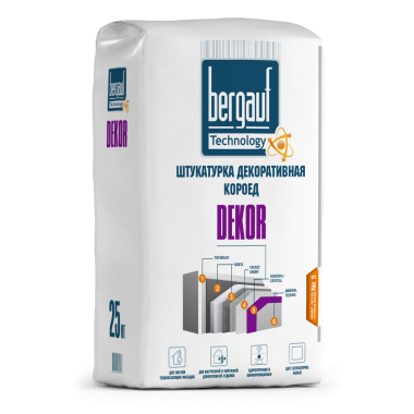 Штукатурка декоративаная Короед Dekor Bergauf 25 кг(56) Бергауф,