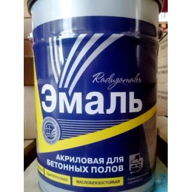 Эмаль д/бетонных полов акриловая РАДУГА серая 6кг * НОВИНКА !!!