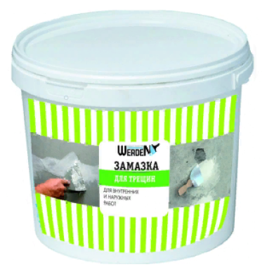 Замазка универсальная для выбоин и трещин 1,4 кг ТМ WERDEN /12/