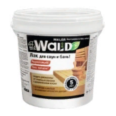 Лак  д/сауны акриловый WALD 1л +5 /8/