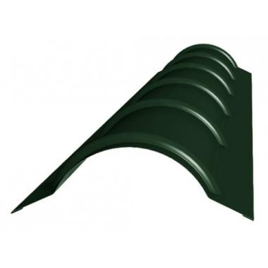Конек черепичный КЧ-417, Зеленый мох (RAL 6005), 1,25м