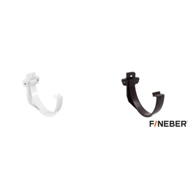Держатель желоба белый, пластик FineBer