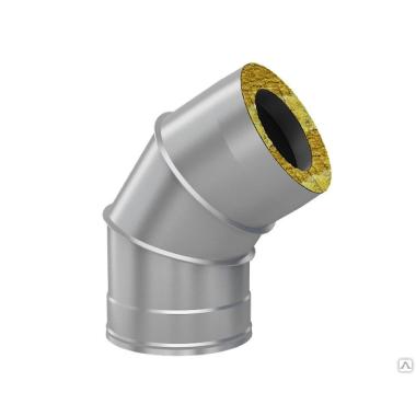 Дымоходы Сэндвич-отвод, Оц/оц, 45*, D 150/220мм