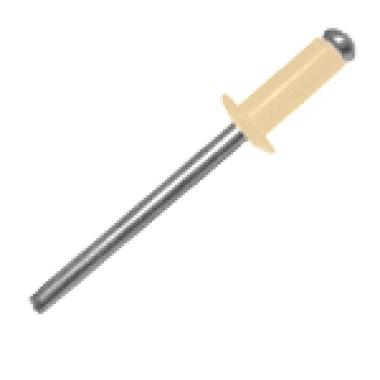 Заклепка 3,2*8 алюм,/сталь SRC слоновая кость (RAL 1014)
