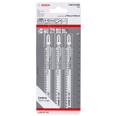 Пилка для лобзика T367XHM Progressor for Wood and Metal 3 пилки по дереву и металлу