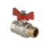 Кран шаровый латунь D 3/4", Вн/Нар, с барашковой ручкой