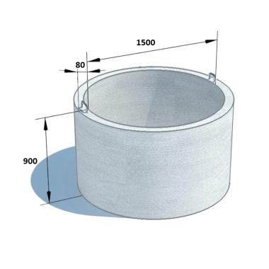 Кольцо стеновое КС 15.9, 1100 кг