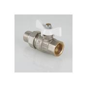 Кран шаровый американка латунь D 1/2", Вн/Нар, с барашковой ручкой