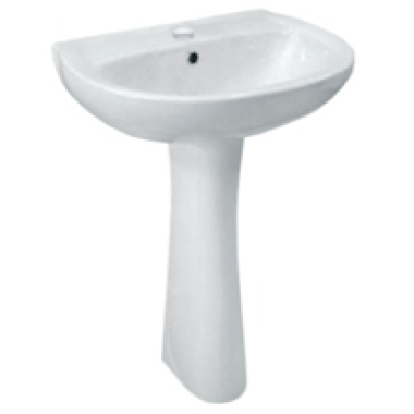 Умывальник-тюльпан Версия с обр.перел.белый (к Пьед.Соната) 57см (г.Воротынск)