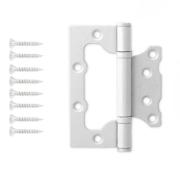 Петля Aпекс без врезки 100*75*2,5-В2-Steel-W Белый(цена за пару)