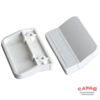 Ручка балконная наружная, пластиковая, белая