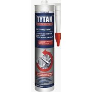Герметик cиликоновый высокотемпературный красный 280мл TYTAN Professional /12/+260°C (красный)