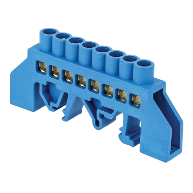 Шина N нулевая 8х12мм 8груп.DIN-рейку в изоляторе