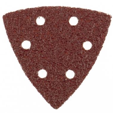 Треугольник абразивный под "липучку" P240, 93 мм, на ворсовой подложке, перфорир.,  5шт/уп, Matrix