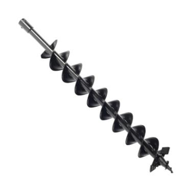 Шнек двухзаходный D 100B для грунта к бензобуру со сменными ножами, диаметр 100мм длина 800мм