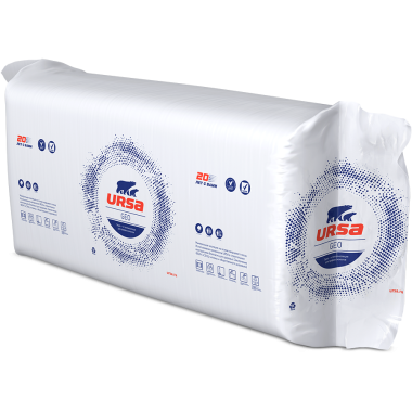 Утеплитель УРСА Плита минвата ГЕО П-15 (20 шт/уп)-16 плот. 1250*610*50 (15,25м2 / 0,7625 м3)