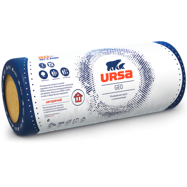 Утеплитель УРСА рулон минвата М-11,(2шт/уп)-11 плот. 10000*1200*50*2, 24м2, 1,2м3 (24уп/пал)