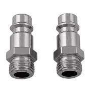 Ниппель универсальный быстросъемный ("папа"), 1/4, внешняя резьба, 2 шт, Stels