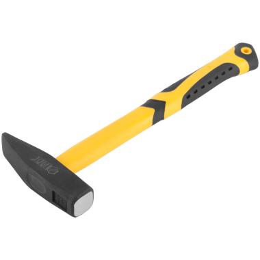 Молоток кованый, фиберглассовая усиленная ручка, антивибрационные накладки, Профи 500 гр. ФИТ