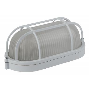 Светильник улич.под лампу НПБ 04 212х105х85мм Белый/овал с реш. 60Вт IP54 ЭРА