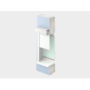 Рольставни белые накладные под проем 1200х2150 с Эл.приводом Б/У