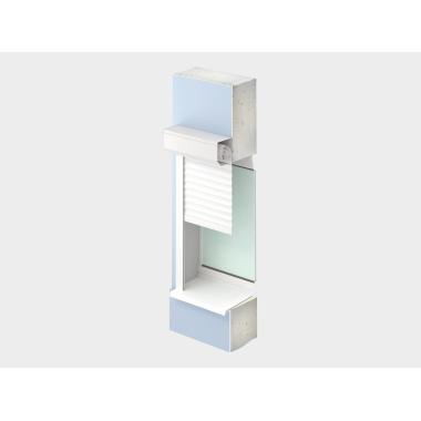 Рольставни белые накладные под проем 1200х2150 с Эл.приводом Б/У