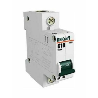 Автомат 1П 10А, 4,5кА С DEKraft ВА-101 Schneider Electric