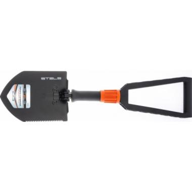 Лопата походная, 150 х 205 х 253 - 590 мм, пластик. рукоятка, складная в чехле, Stels