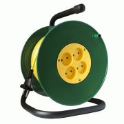 Удлинитель-катушка 4гн.20м б/з ПВС 1300Вт 2х0.75мм2 СОЮЗ