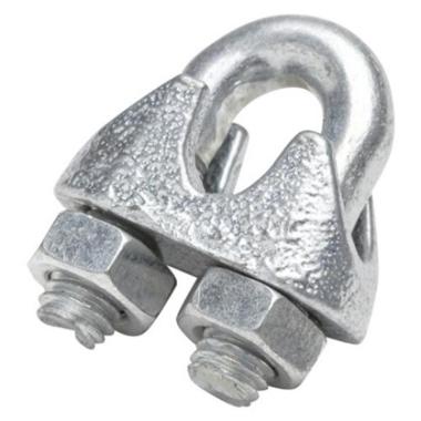 Зажим для троса 5 мм. цинк DIN741