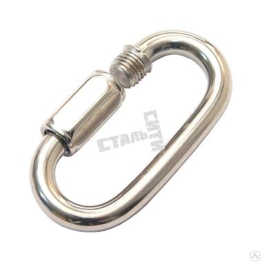 Карабин 10 мм винтовой, оцинкованный