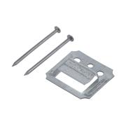 Кляймер оцинкованный с гвоздями 2мм (100 шт/уп)