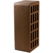 Кирпич керамический пустотелый рядовой утолщенный Шоколад, произ. ПКК на Закаменной (192шт./0,62т/поддон)