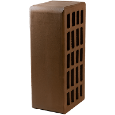 Кирпич керамический пустотелый рядовой утолщенный Шоколад, произ. ПКК на Закаменной (192шт./0,62т/поддон)