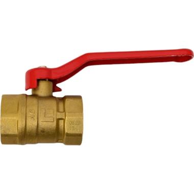 Кран шаровый латунь D 1 1/2", Вн/Вн, с флажковой ручкой