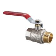 Кран шаровый латунь D 1 1/4", Вн/Нар, с флажковой ручкой