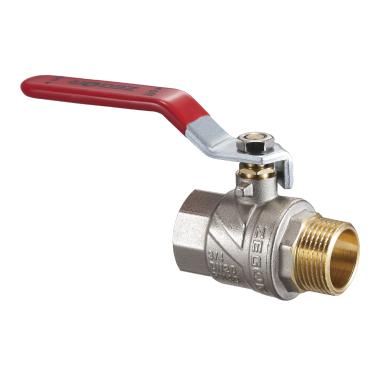 Кран шаровый латунь D 1 1/4", Вн/Нар, с флажковой ручкой