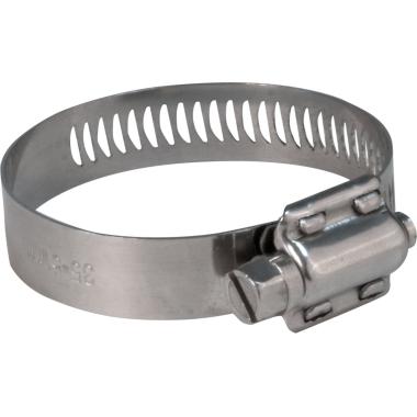 Хомут металлический, 130-203 мм, просечной, болтовое крепление ХВАТ