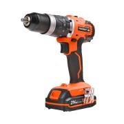 Дрель-шуруповерт аккумуляторная PATRIOT BR 210UES-h BL, две АКБ Li-ion, 18В, 2,0 Ач, 60Нм, УДАРНЫЙ, патрон 13мм, большой кейс, зарядка за 1 час, комплект бит и сверл, БЕСЩЕТОЧНЫЙ ЭД